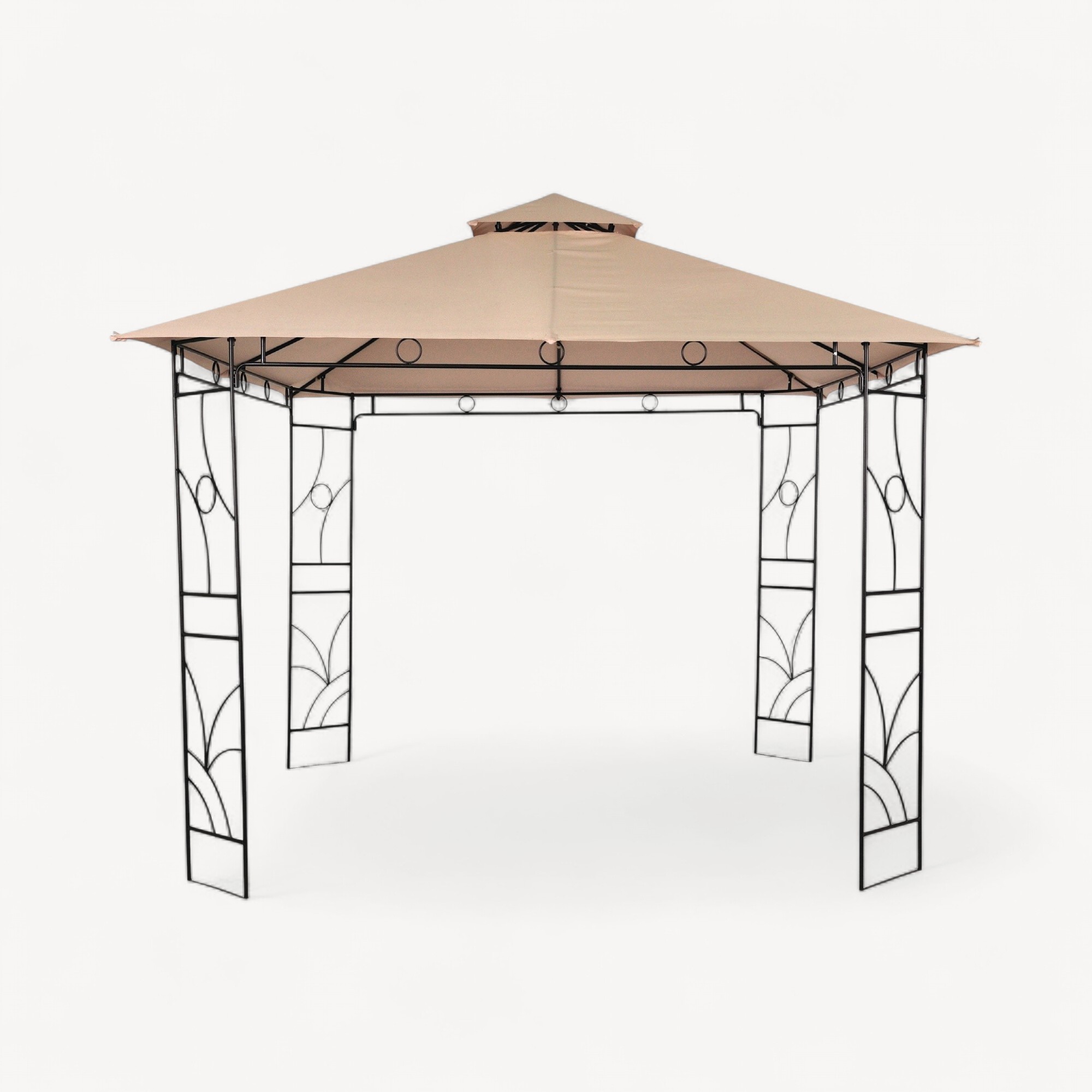 Metalna gazebo tenda – bež panama