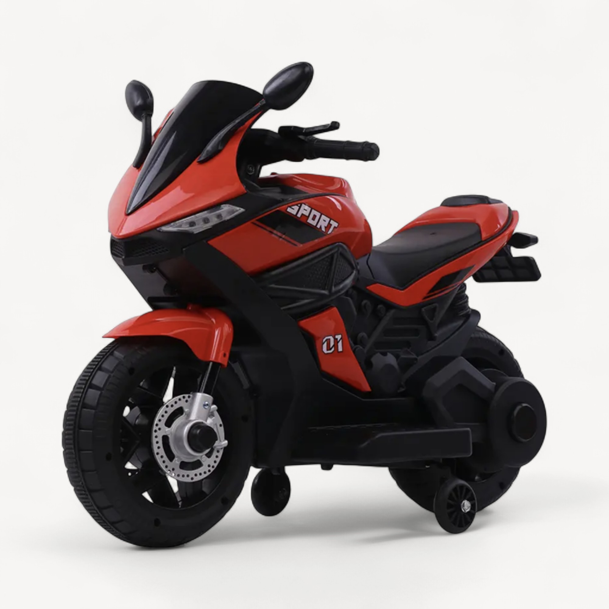 Dečiji motor na akumulator sa pomoćnim točkovima, 6V (mali)
